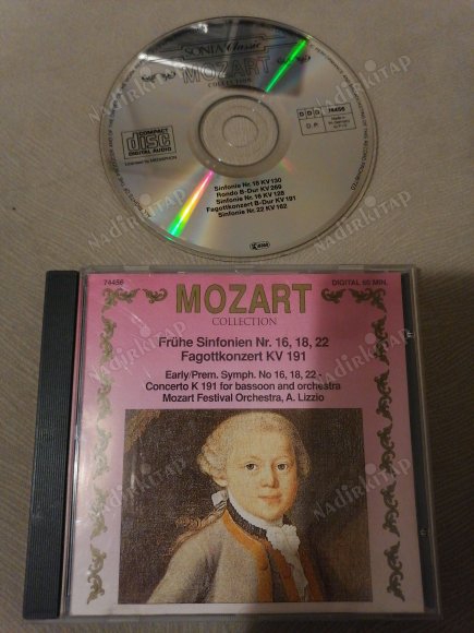 MOZART - FRÜHE SİNFONİEN NR. 16,18,22, FAGOTTKONZERT KV 191  - 1989 ALMANYA  BASIM - CD ALBUM