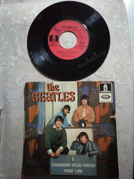 THE BEATLES - STRAWBERRY FIELDS FOREVER /AND YOUR BIRD CAN SING /PENNY LANE / I’M ONLY SLEEPING -1967 FRANSA BASIM NADİR EP PLAK ( 4 ŞARKI İÇERİR )