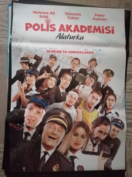 POLİS AKADEMİSİ ALATURKA - MEHMET ALİ ERBİL - PEKER AÇIKALIN - 70X100 CM EBATLARINDA  FİLM AFİŞİ