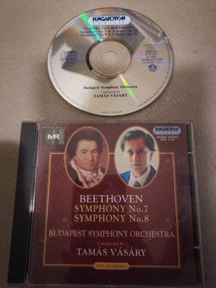 BEETHOVEN - SYMPHONY NO.7 / SYMPHONY NO.8 - BUDAPEST SYMPHONY ORCHESTRA ( CONDUCTED BY TAMAY VASARY )  - 1997 AVUSTURYA BASIM CD ALBÜM -