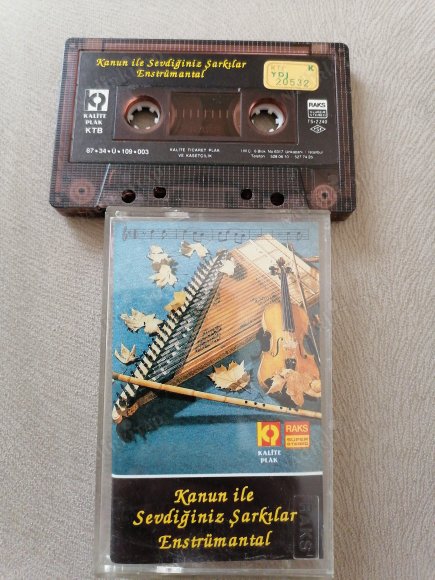KANUN İLE SEVDİĞİMİZ ŞARKILAR - ENSTRÜMANTAL  - 1987 TÜRKİYE BASIM KASET ALBÜM