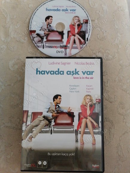 HAVADA AŞK VAR / LOVE IS IN THE AIR - LUDIVINE SAGNIER /NICOLAS BEDOS -TÜRKİYE BASIM -DVD FİLM-2.EL