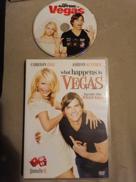 BURADA OLAN BURADA KALIR / WHAT HAPPENS IN VEGAS - CAMERON DIAZ / ASHTON KUTCHER -  DVD FİLM -2.EL