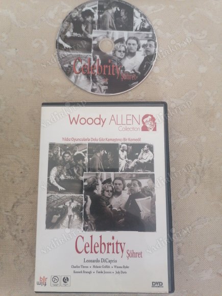 ŞÖHRET / CELEBRITY - BİR WOODY ALLEN FİLMİ - LEONARDO DI CAPRIO / CHARLIZE THERON - DVD  FİLM -2.EL