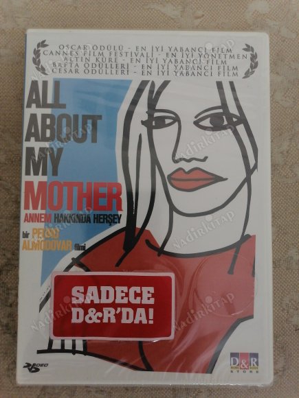 ALL ABOUT MY MOTHER ( ANNEM HAKKINDA HERŞEY ) - BİR PEDRO ALMODOVAR FİLMİ - DVD  FİLM - JELATİNLİ