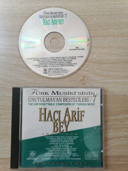 HACI ARİF BEY 1831-1885 - GÖKSOY MÜZİK - 1993  TÜRKİYE BASIM -  CD ALBÜM ( SARI BANDROLLÜ )