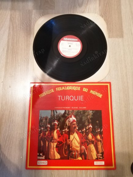 MUSIQUE FOLKLOR IQUE DU MONDE - TURQUIE  - FRANSA  DÖNEM BASIM  LP 33 LÜK PLAK -2.EL