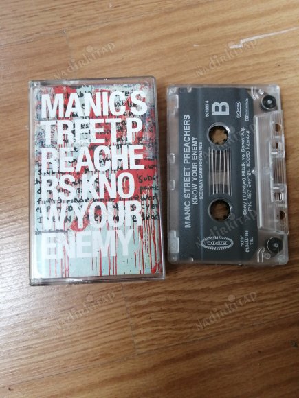 MANICS STREET PREACHERS - KNOW YOUR ENEMY  - 2001 SONY  MÜZİK  TÜRKİYE BASIM   *KASET*
