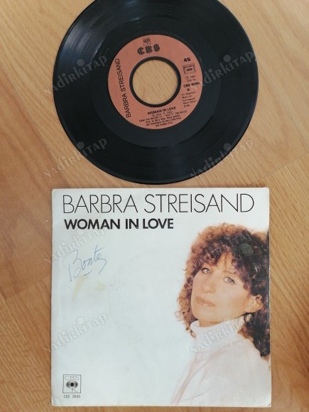 BARBRA STREISAND-WOMAN IN LOVE -1980 FRANSA BASIM 45 LİK PLAK