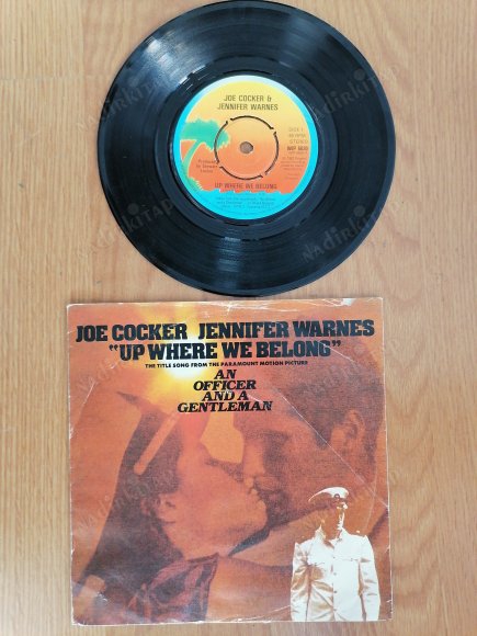 JOE COCKER - AN OFFICER AND A GENTLEMAN-( SOUNDTRACK) -  1982   İNGİLTERE  BASIM  45 LİK PLAK