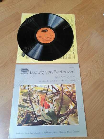 BEETHOVEN - Symphonie N° 9 D-Moll  Op. 125 - HOLLANDA DÖNEM  BASIM  LP 33’LÜK PLAK - 2.EL