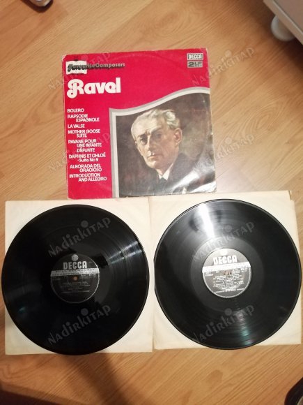 FAVOURITE COMPOSERS MAURICE RAVEL- L’Orchestre De La Suisse Romande -1977 TÜRKİYE  BASKI 2xLP ALBÜM
