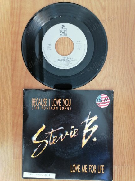 STEVIE B. - BECAUSE I LOVE YOU - 1990 ALMANYA BASIM 45 LİK PLAK