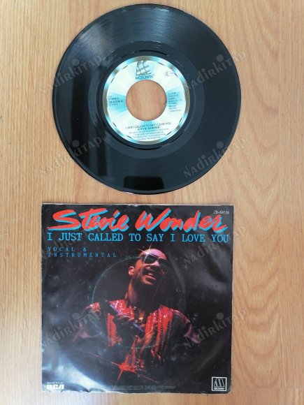 STEVIE WONDER - I JUST CALLED TO SAY I LOVE YOU 1984 ALMANYA BASIM 45 LİK PLAK