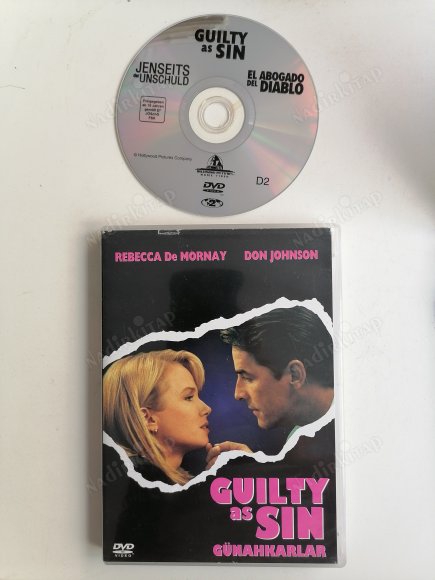 GÜNAHKARLAR / GUILTY AS SIN - REBECCA DE MORNAY / DON JOHNSON  - TÜRKİYE BASIM 2. EL DVD FİLM