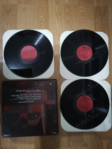  VERDI - UN BALLO IN MASCHERA - GIANANDRE GAVAZZENI - MARIA CALLAS- 1978 İTALYA BASIM 3x LP BOX SET
