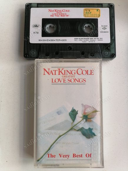 NAT KING COLE - GREATEST LOVE SONGS / THE VERY BEST OF  -  1986 TÜRKİYE  BASIM KASET ALBÜM - KAĞITLI İLK BASIM