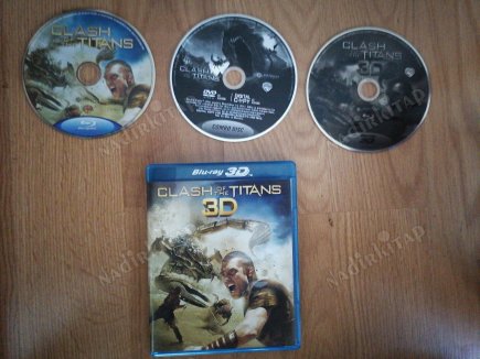 CLASH OF TITANS - 106 DAKİKA - ORJİNAL 2D + 3D +  BLUE-RAY  3 DİSKLİK FİLM -YABANCI BASIM