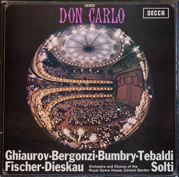 Verdi / Don Carlo - 1966 İngiltere Basım 33 Lük 4xLP Box Set 2. el