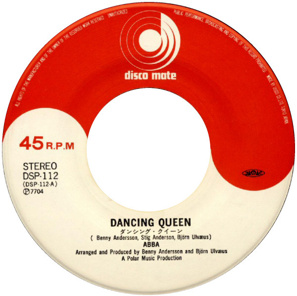 ABBA - Dancing Queen / Tiger - 1977 Japonya Basım 45’lik Plak -Temiz 2. el