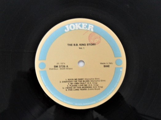 B.B. KING - Vol. 1 - 1983 İtalya Basım LP 33 LÜK PLAK