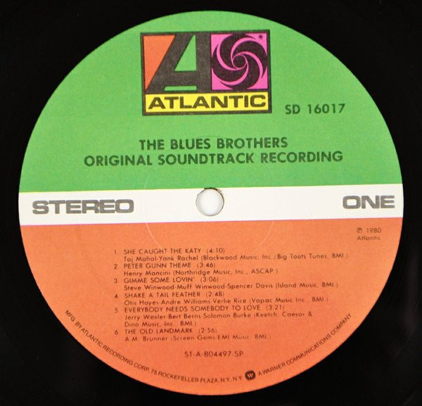 BLUES BROTHERS - Original Soundtrack Album - 1980 USA Basım - 33 lük LP Plak