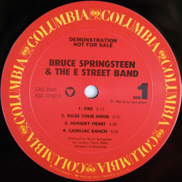 Bruce Springsteen & The E-Street Band – Live / 1975-85 - 1986 USA Basım Promo 33 lük LP Plak