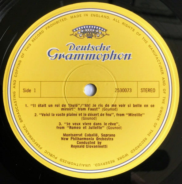 Montserrat Caballé - Sings French Opera Arias - 1971 İngiltere Basım 33 Lük LP Plak Albüm 2. el