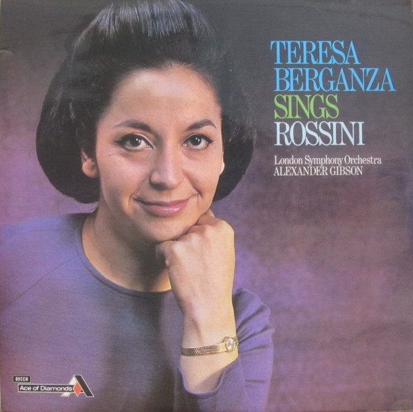 Teresa Berganza / Sings Rossini - İngiltere Basım 33 Lük LP Plak Albüm