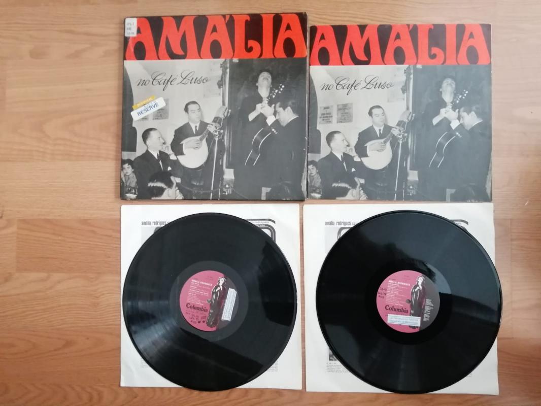 AMALIA RODRIGUES - NO CAFE LUSO - 1974 PORTEKİZ BASIM 2xLP ALBÜM - 20 SAYFA KİTAPÇIKLI(NADİR)