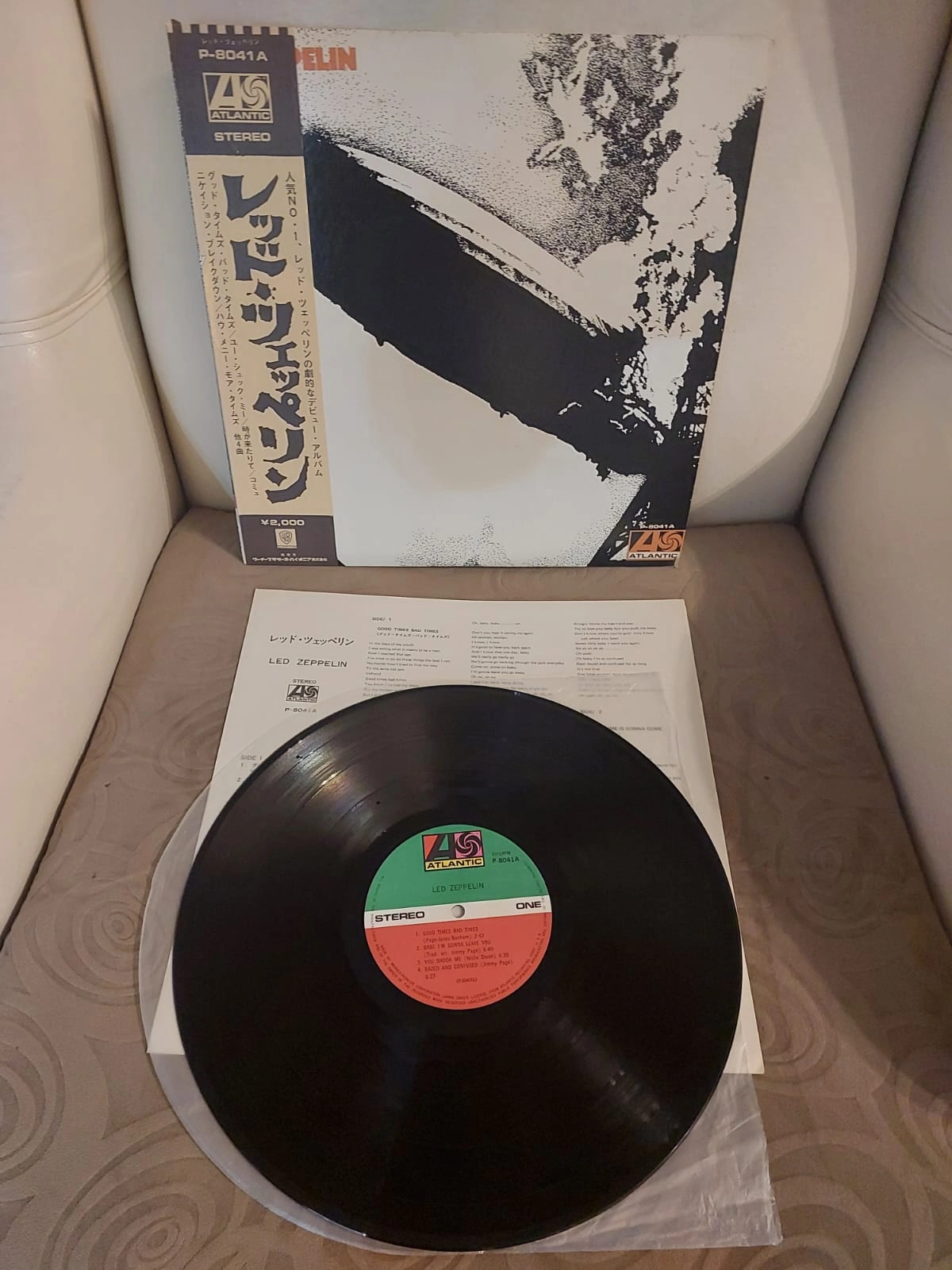 Led Zeppelin - Led Zeppelin I - 1971 Japonya Basım Obili Albüm - LP Plak-2.el