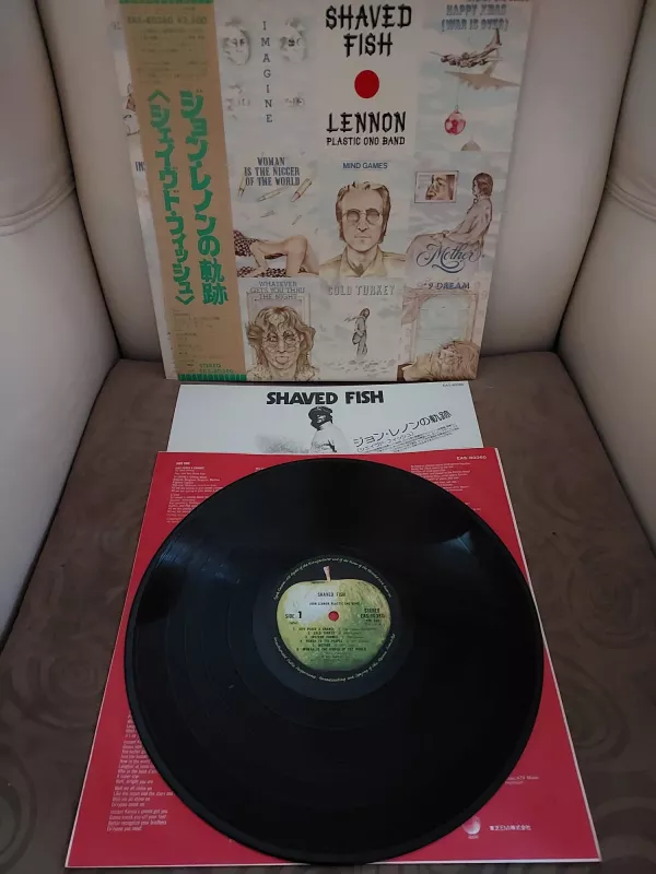John Lennon / Plastic Ono Band – Shaved Fish - 1980 Japonya Basım Obili Albüm - LP Plak-2.el