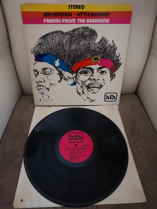 Little Richard / Jimi Hendrix – Friends - From The Beginning - 1972 USA Basım - LP Plak-2.el