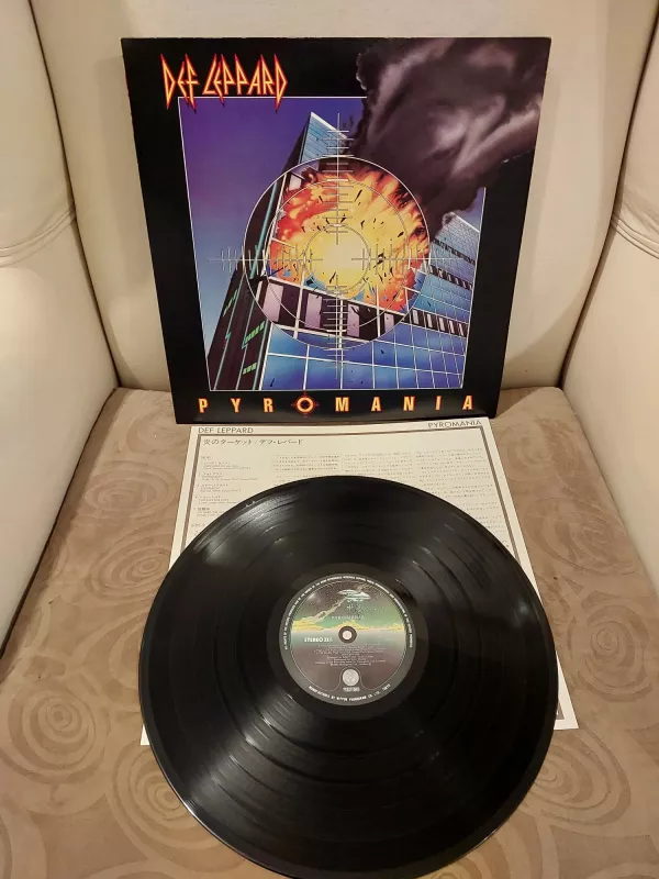 Def Leppard – Pyromania - 1983 Japonya Basım Albüm - LP Plak-2.el