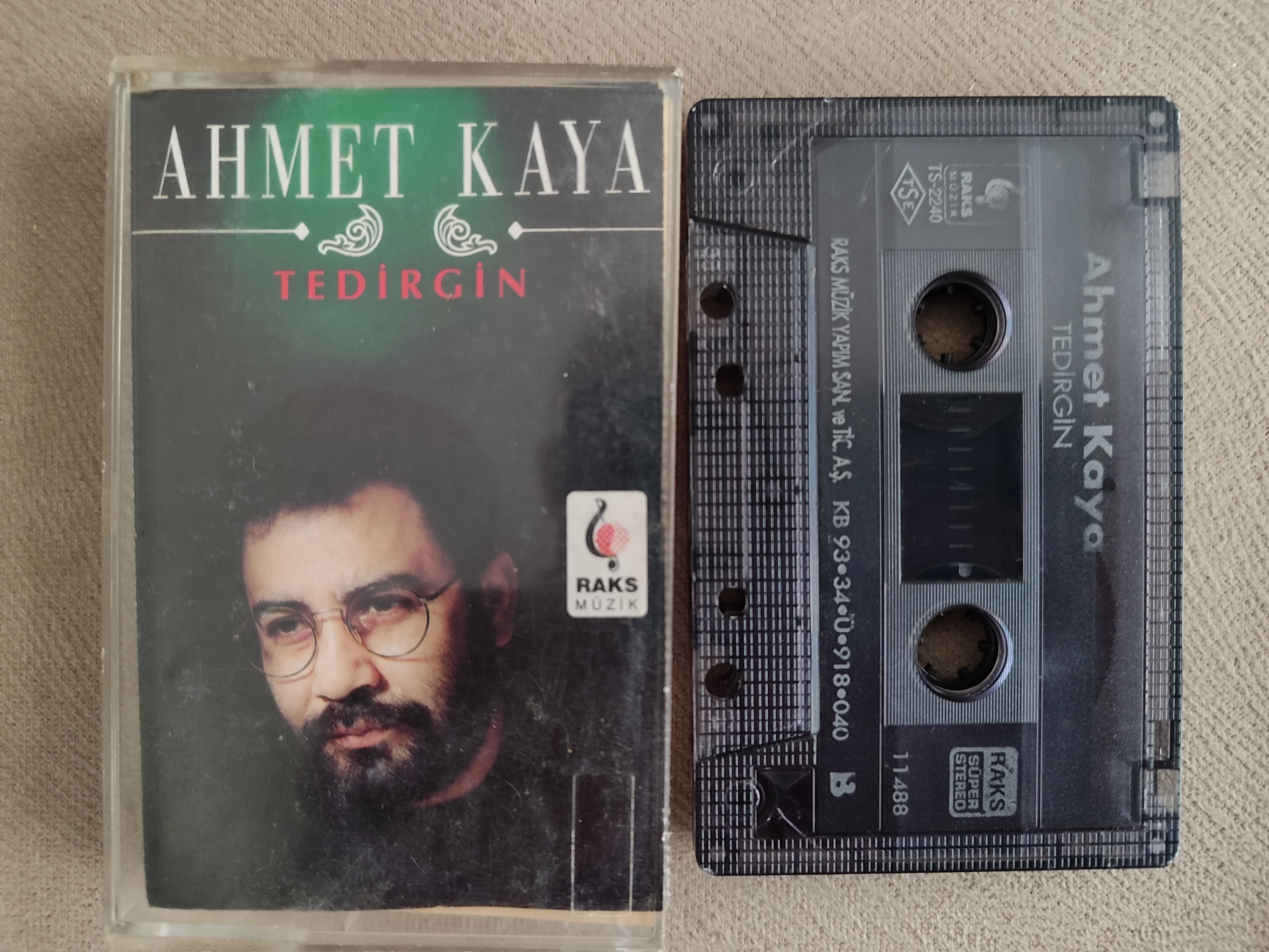AHMET KAYA - Tedirgin - 1993 Türkiye Basım Kaset Albüm 2. el
