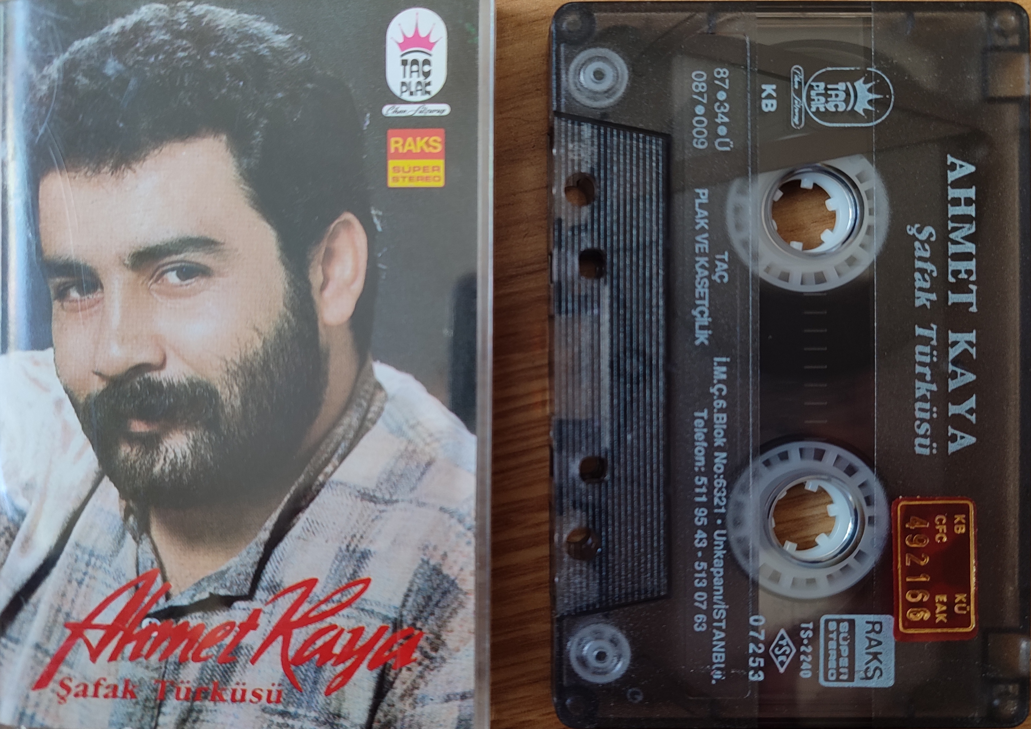 AHMET KAYA - Şafak Türküsü - 1987 Türkiye Basım Kaset Albüm 2. el