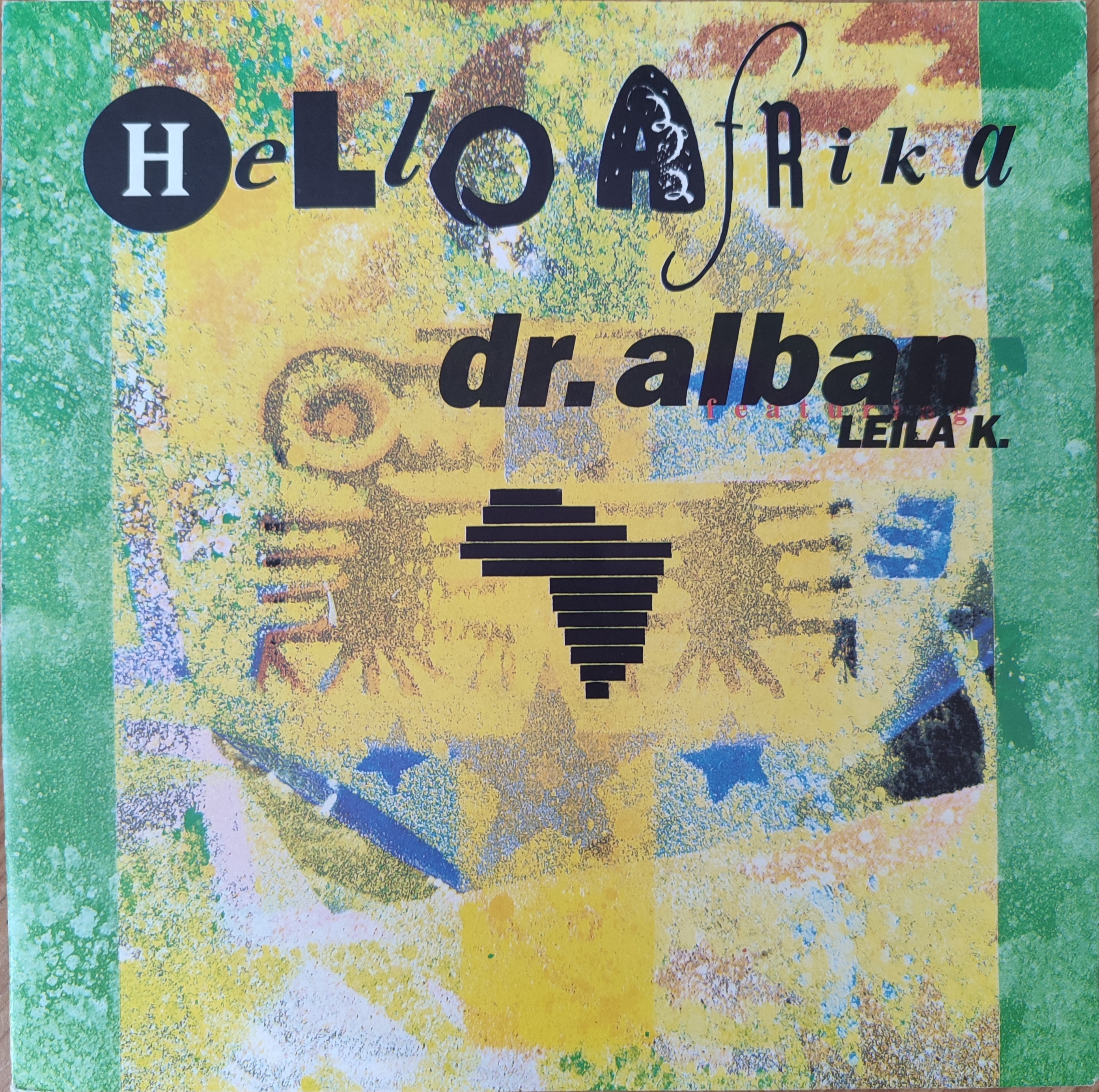 DR. ALBAN - Hello Afrika  - 1990 Almanya  Basım 45 lik Plak 2. EL
