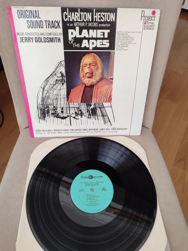 PLANET OF THE APES - Jerry Goldsmith - Soundtrack - 1968 USA Basım Nadir LP Plak