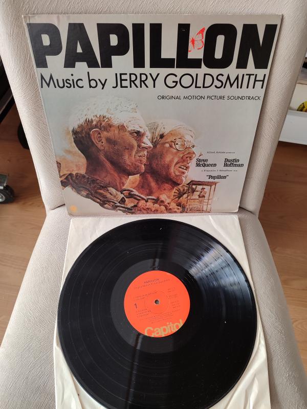 PAPILLON - Jerry Goldsmith - Soundtrack - 1973 USA Basım LP Plak 2. el