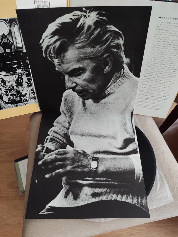VIVALDI DÖRT MEVSİM - Karajan/Berlin Filarmoni 1973 Japonya Basım Plak Obi’li + POSTER + 45lik Plak