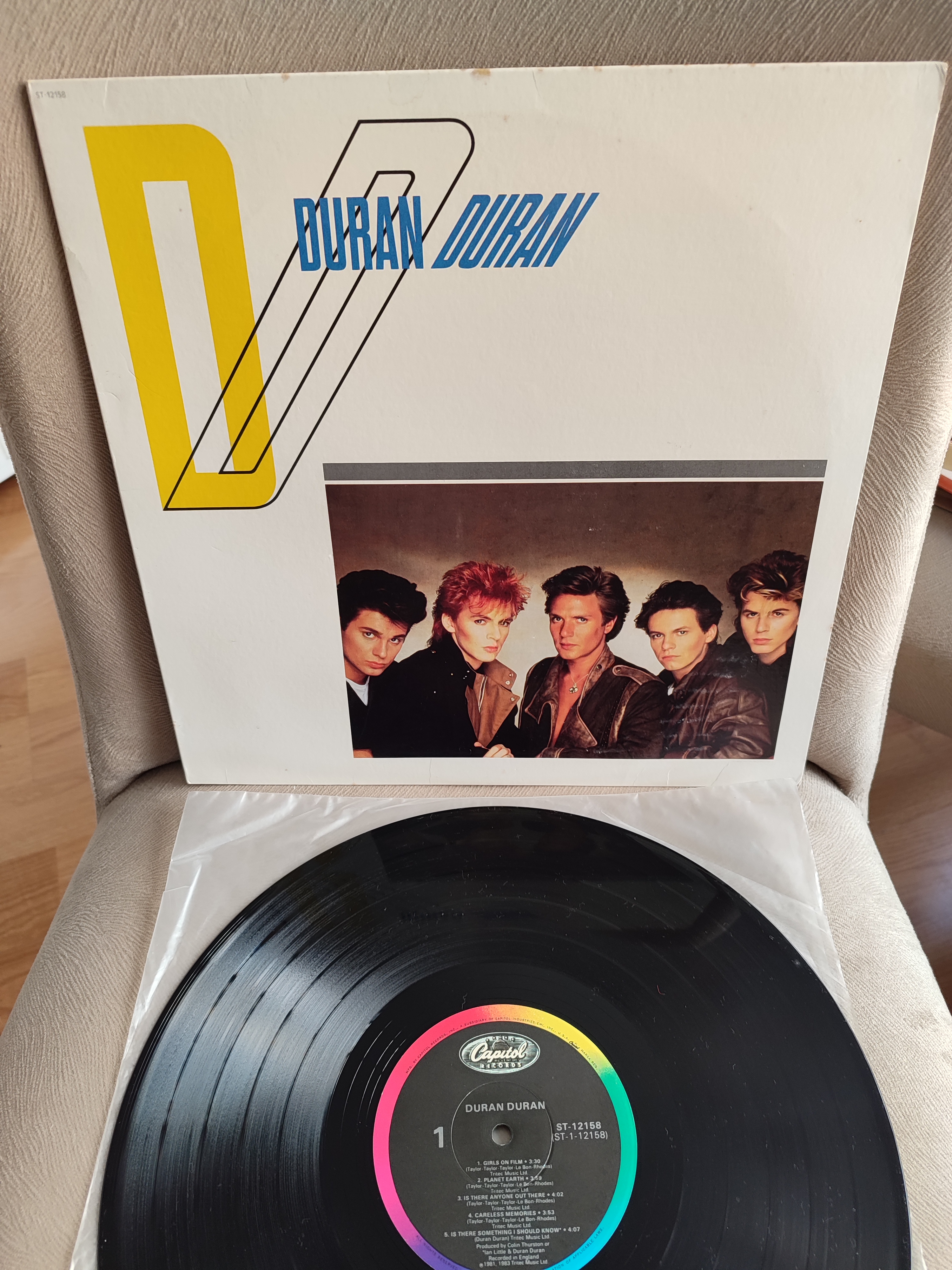 DURAN DURAN - Duran Duran - 1983 USA Basım 33 Lük LP Albüm Plak Temiz 2. el