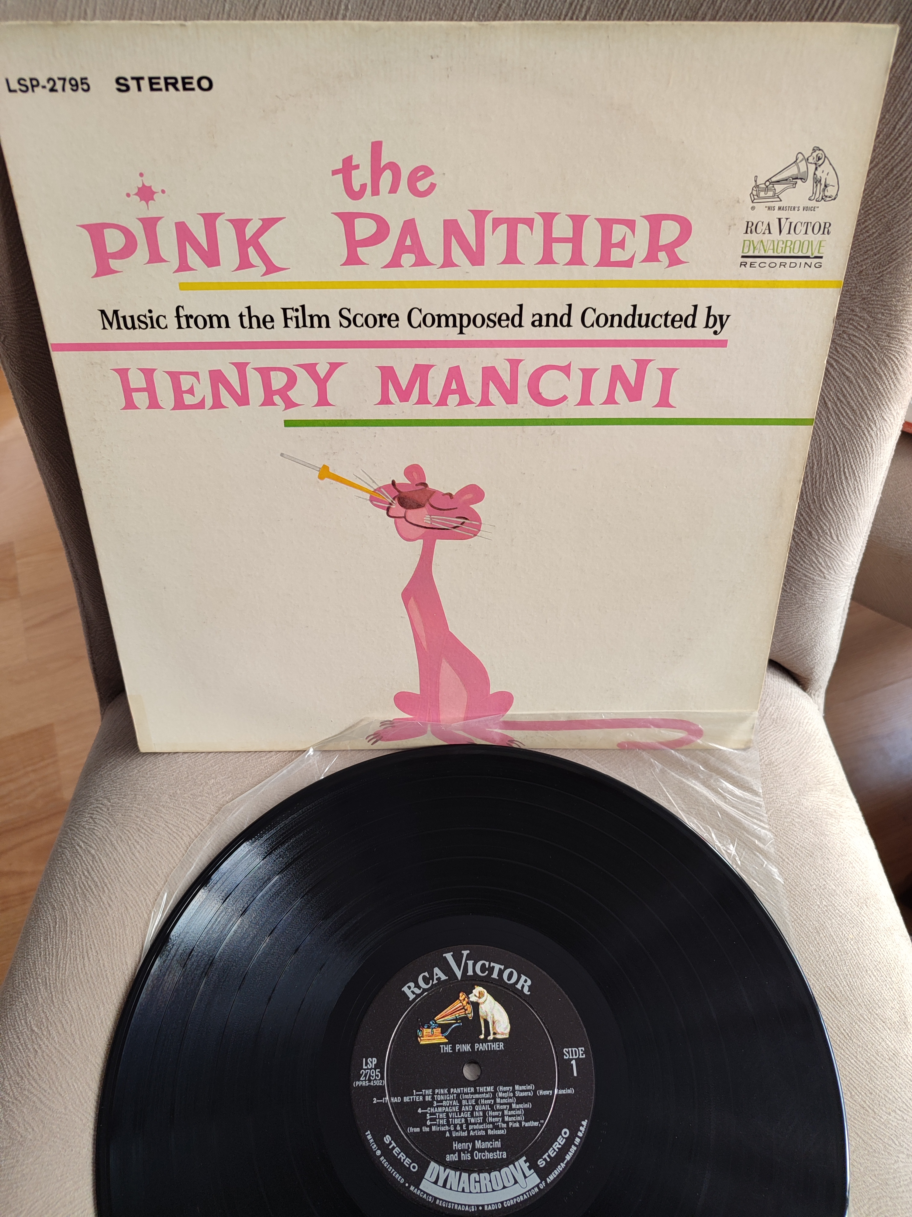 Henry Mancini - THE PINK PANTHER / PEMBE PANTER - 1963 USA Basım 33 lük Soundtrack LP Plak 2. el