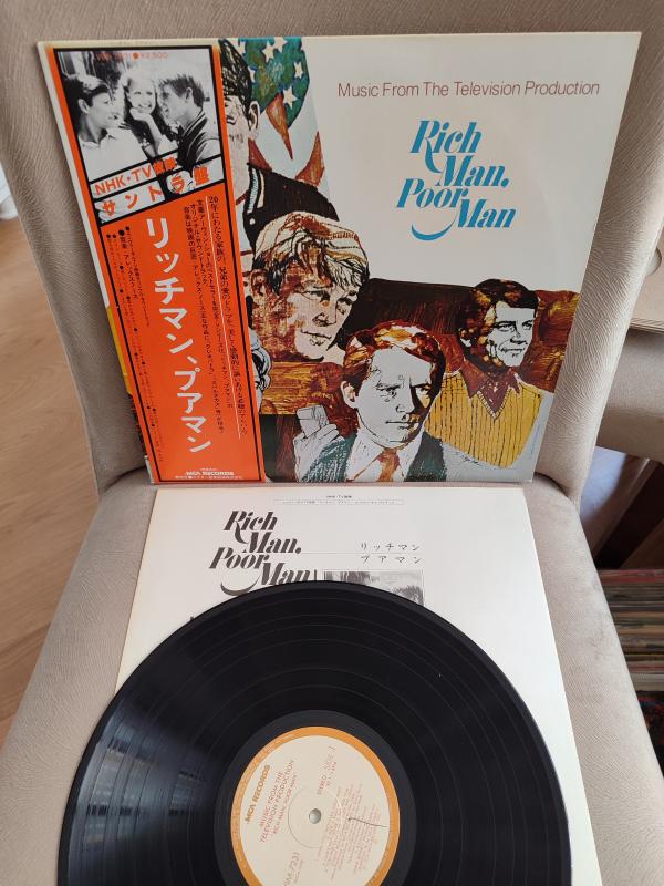 RICH MAN POOR MAN / Zengin ve Yoksul - Dizi Müziği -1976 Japonya Basım - 33lük LP Plak Obi’li 2.el
