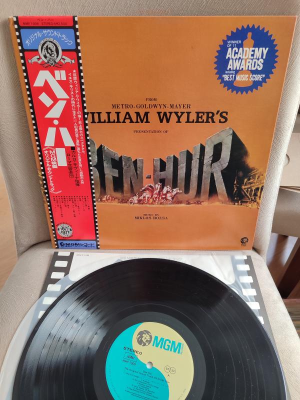 BEN-HUR - Miklos Rozsa - Soundtrack - 1982 Japonya Basım - 33lük LP Plak - Obi’li Temiz 2. el