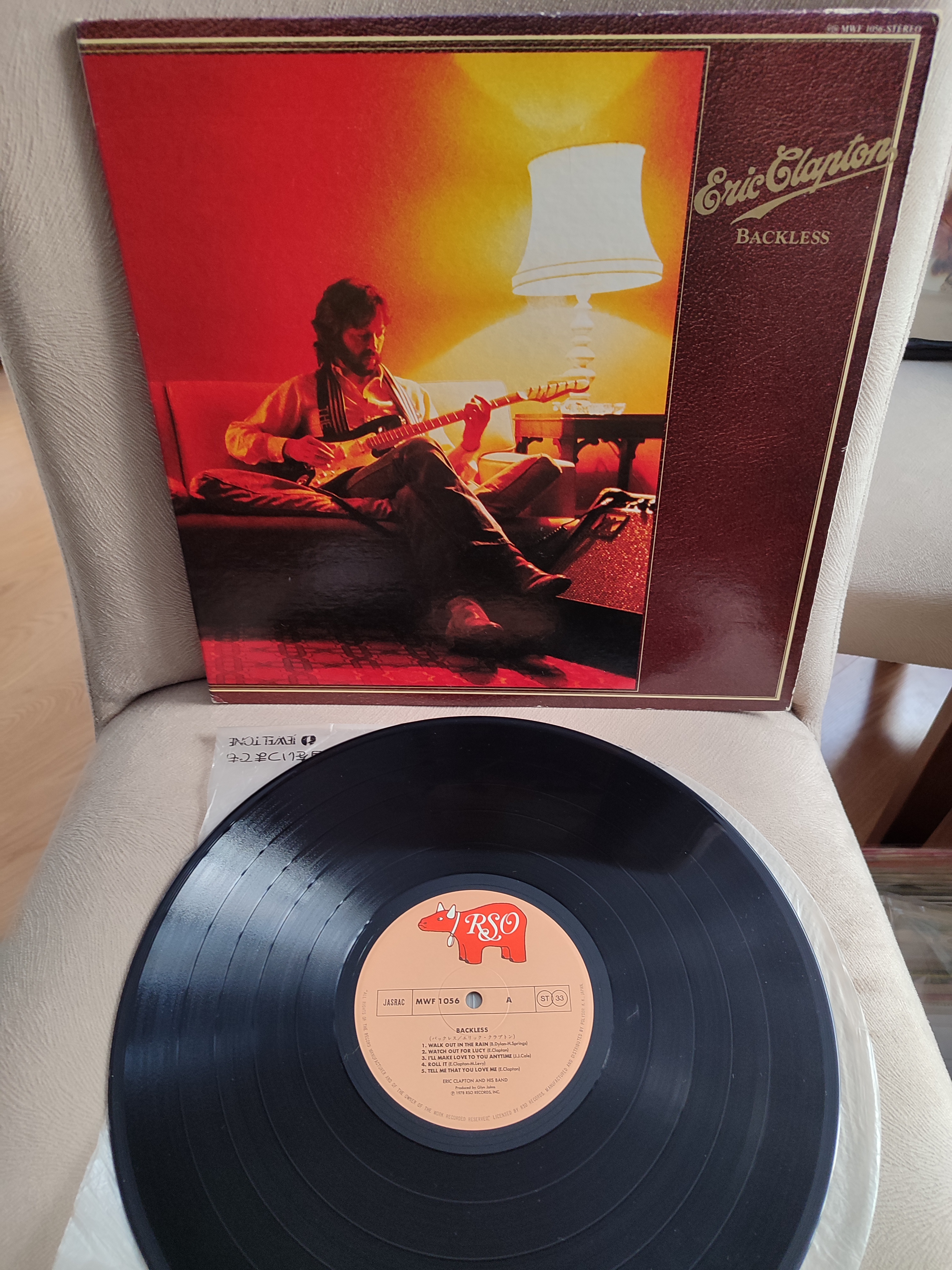 ERIC CLAPTON - Backless - 1978 Japonya Basım Albüm 33 lük LP Plak 2. EL