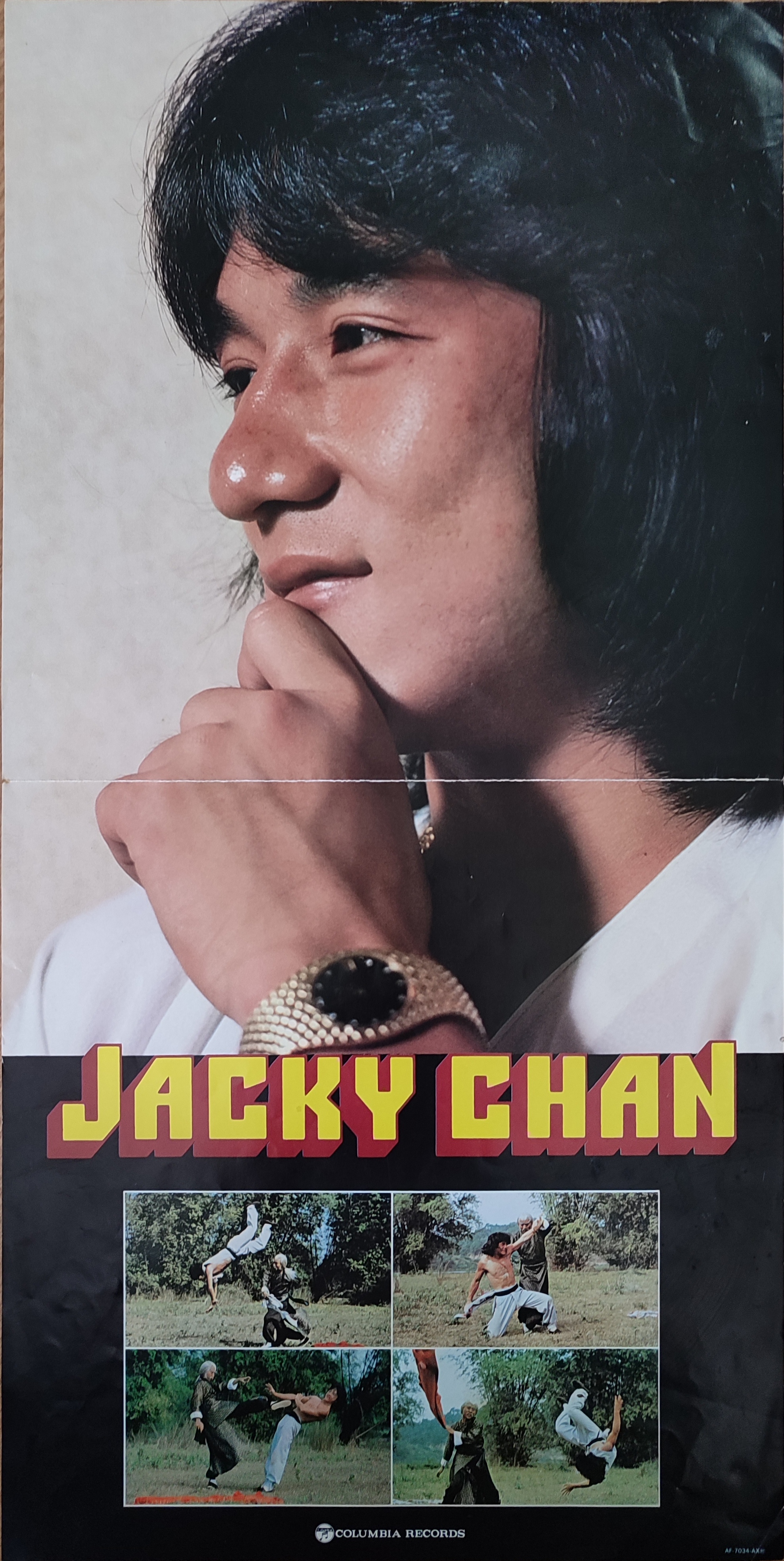 JACKY CHAN The Miracle Fist - Soundtrack - 1981 Japonya Basım LP Plak Albüm -Obi’li Posterli 2. el