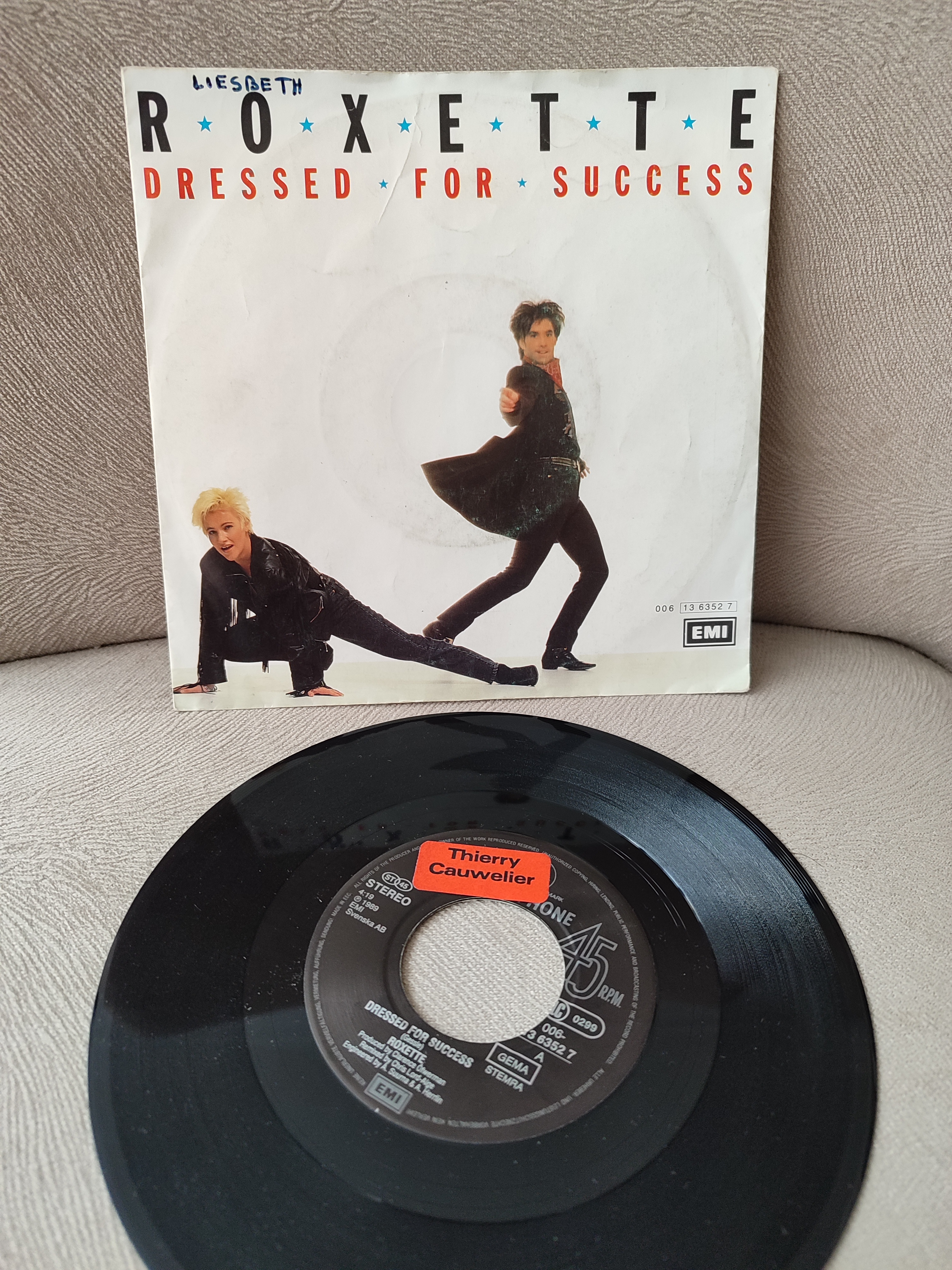 ROXETTE - DRESSED FOR SUCCESS / THE VOICE - 1989 HOLLANDA BASIM 45 LİK PLAK 2. EL