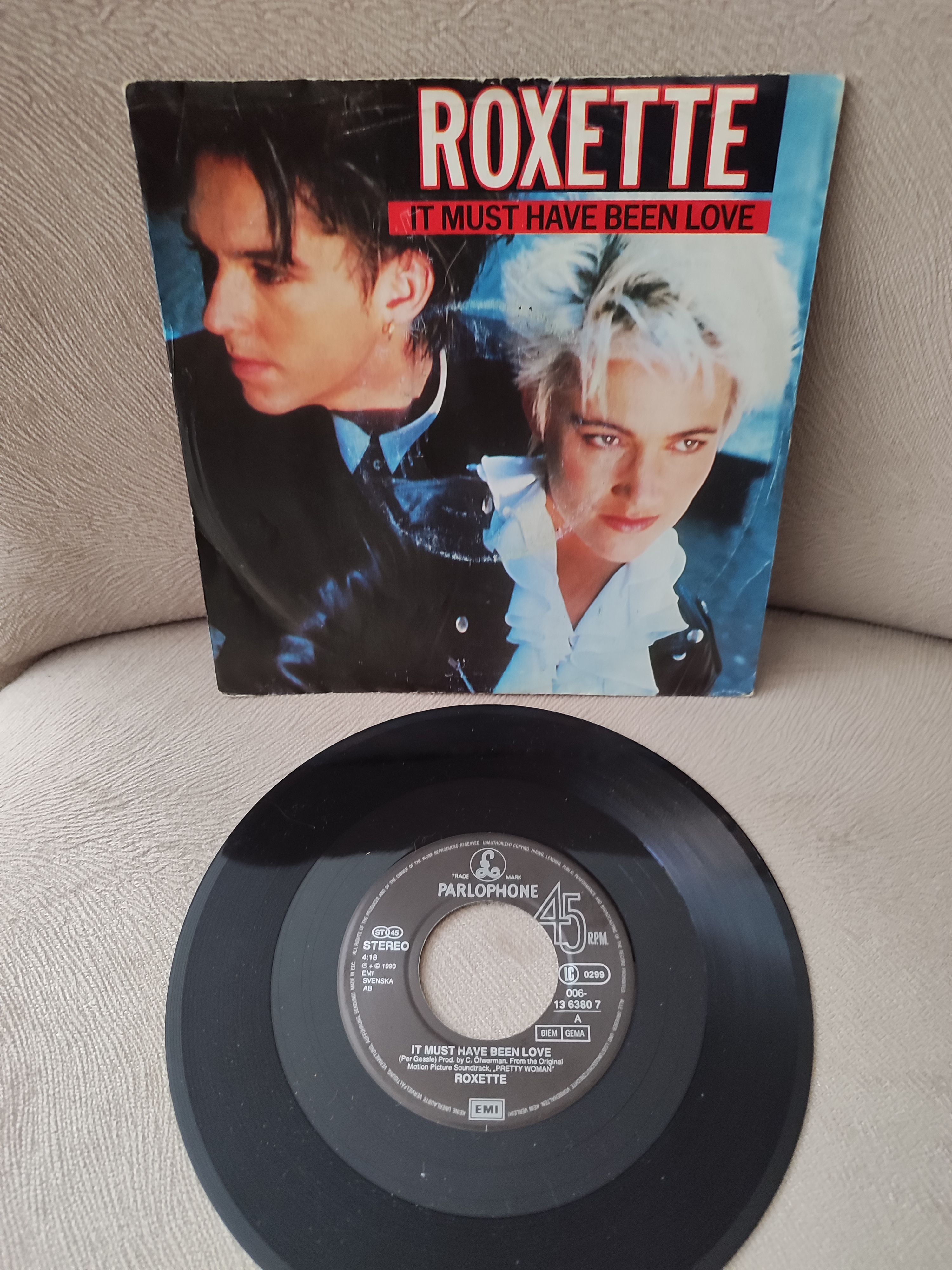 ROXETTE - It Must Have Been Love -1990 Almanya Basım 45lik Plak 2. el