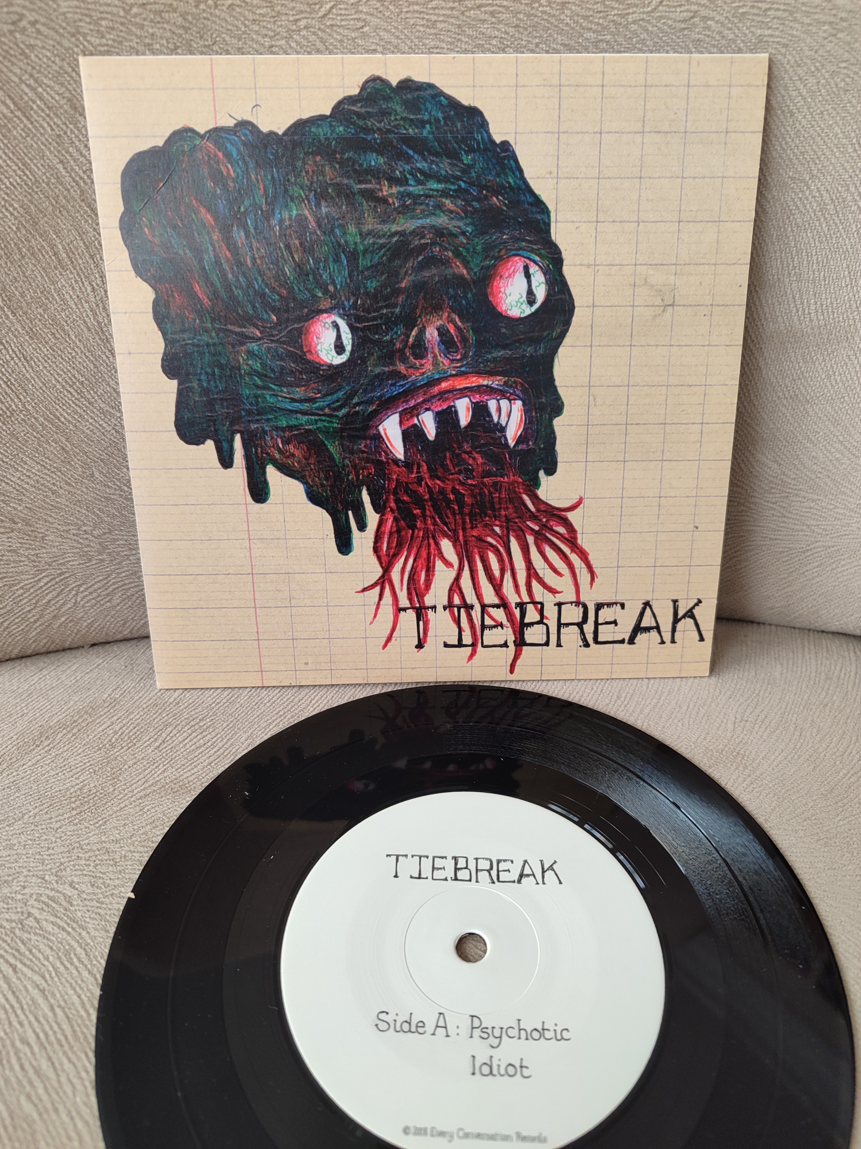 TIEBREAK - Tiebreak - 2008 Japonya Basım 45lik Plak - Psychedelic Rock 2. EL