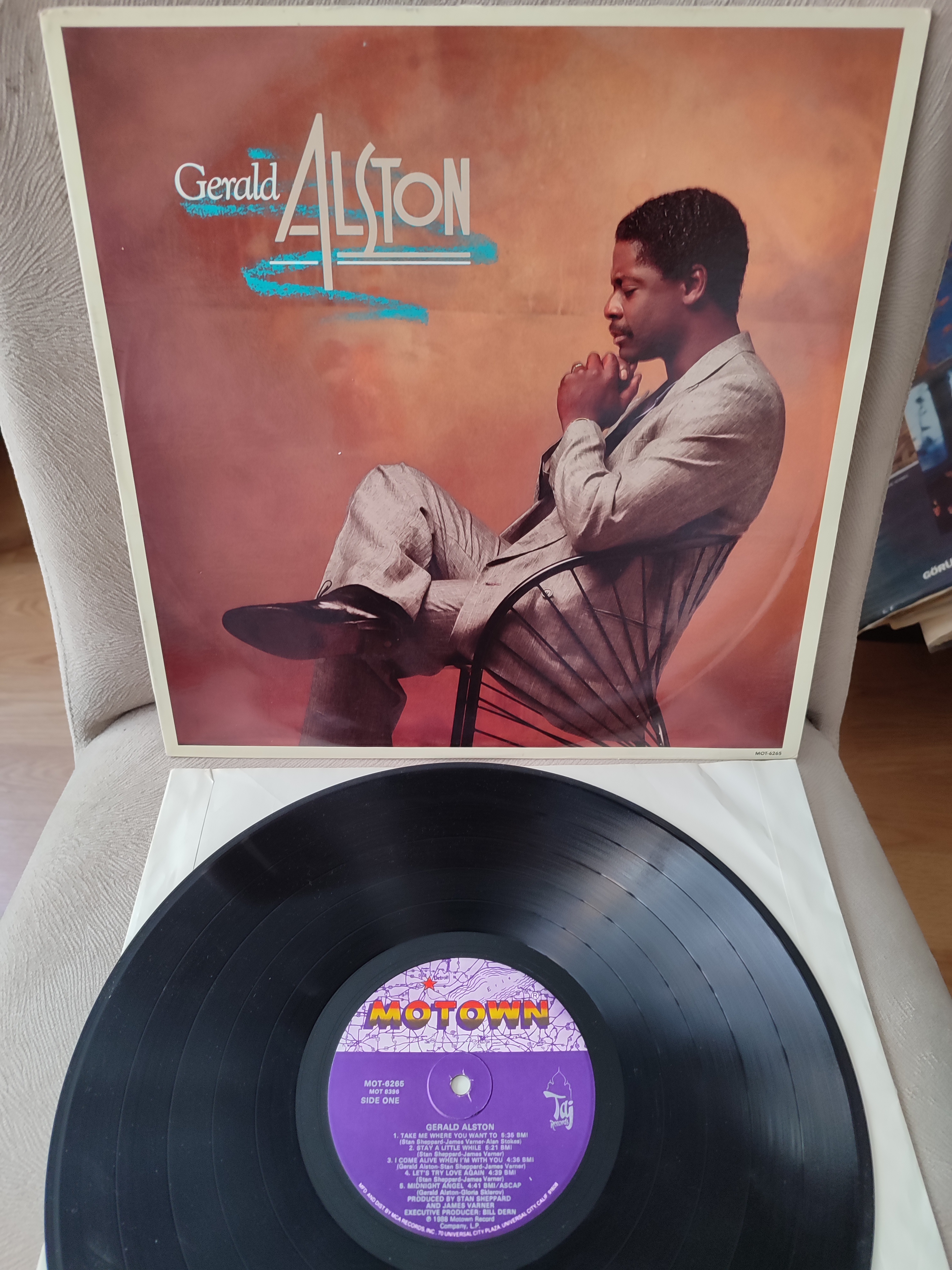 GARY ALSTON - Gerald Alston - 1988 USA Basım Albüm - 33lük LP Plak 2. el